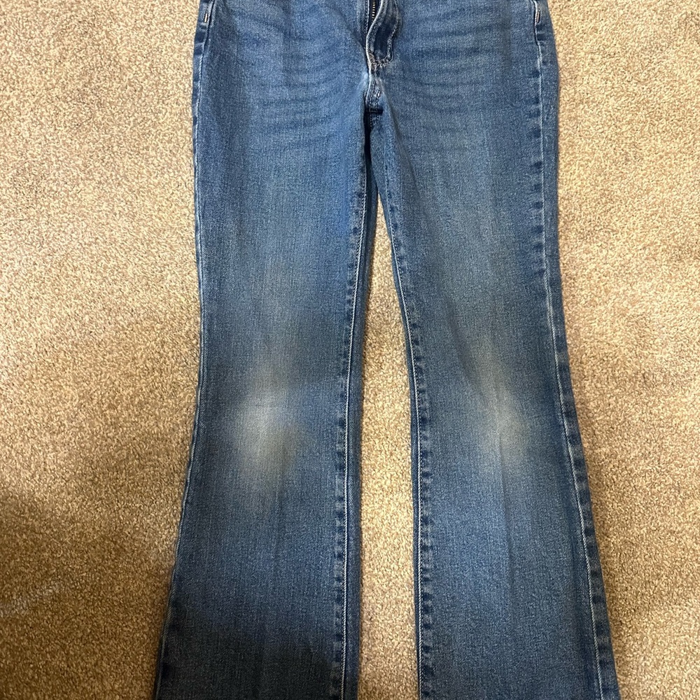 Old Navy Medium Blue Wide-Leg Jeans